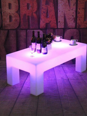 coffee table with led lights