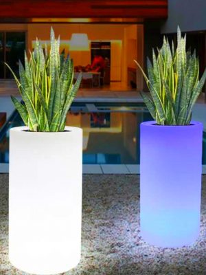 Solar Lighted Planters