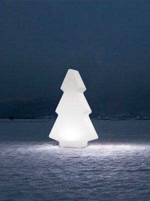 outdoor light up Christmas tree