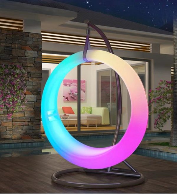 led swing chair